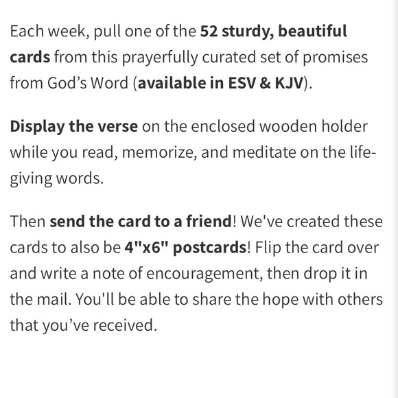 New in Original Packaging Set of 52 HOPE Scripture Cards from Not Consumed - Picture 3 of 4